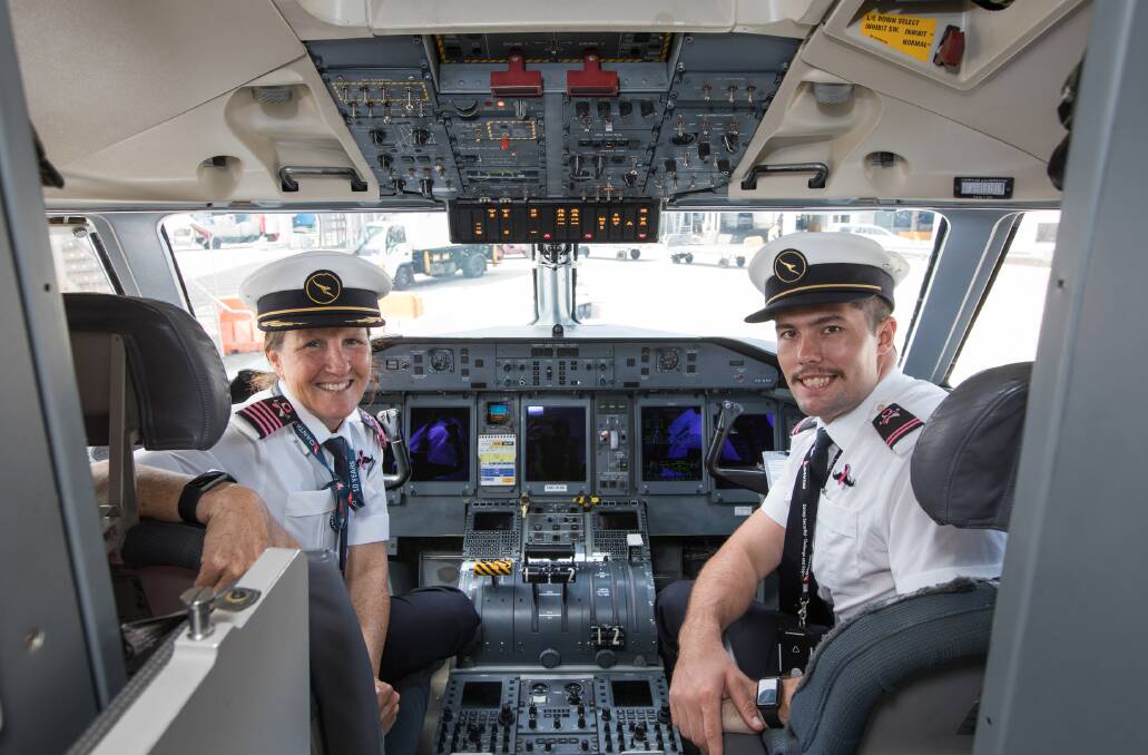 Welcome to Port: Captain Kerry Scott and First Officer Cameron Stuart.
