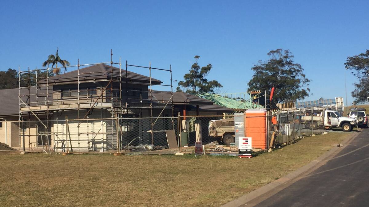 Still high: Building approvals in the Port Macquarie-Hastings are bucking the national downward trend.