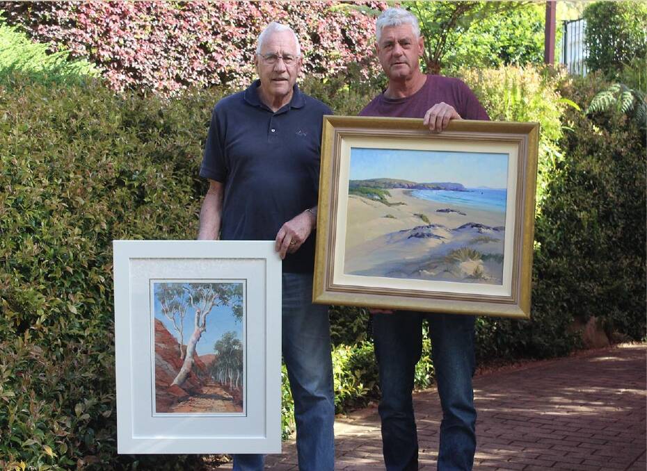Artists combine: Harold Le Jeune and Gordon Rossiter will open a joint exhibition of their art work at Lake Cathie at December 2.