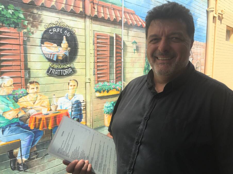 Staff shortage: Cafe 66's owner Phillip Saltafosso says there is an urgent shortage of qualified and trained staff in the Port Macquarie area.
