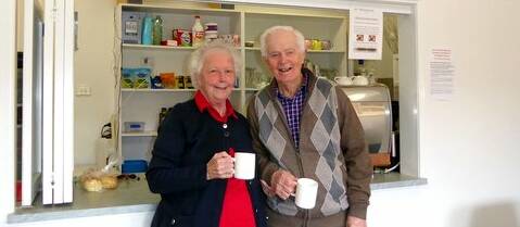 Cuppa time: Mary and Keith Ainsworth.