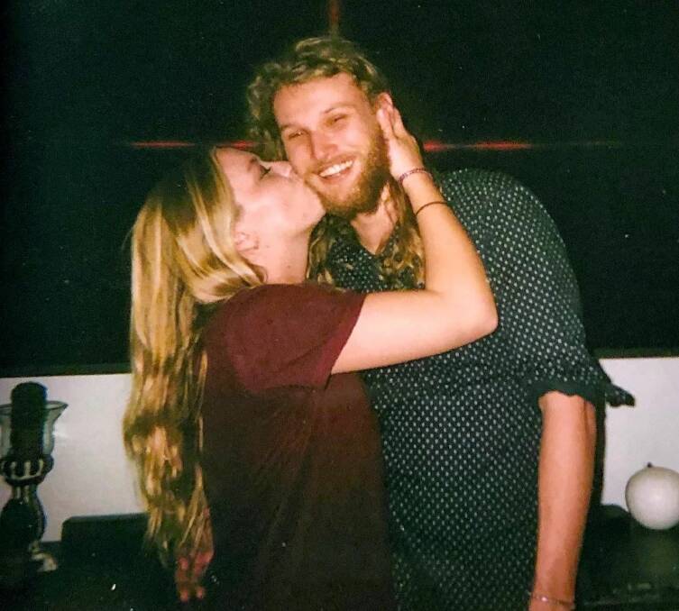 Devastated: Lucas Fowler and his girlfriend Chynna Deese. Photo: NSW Police