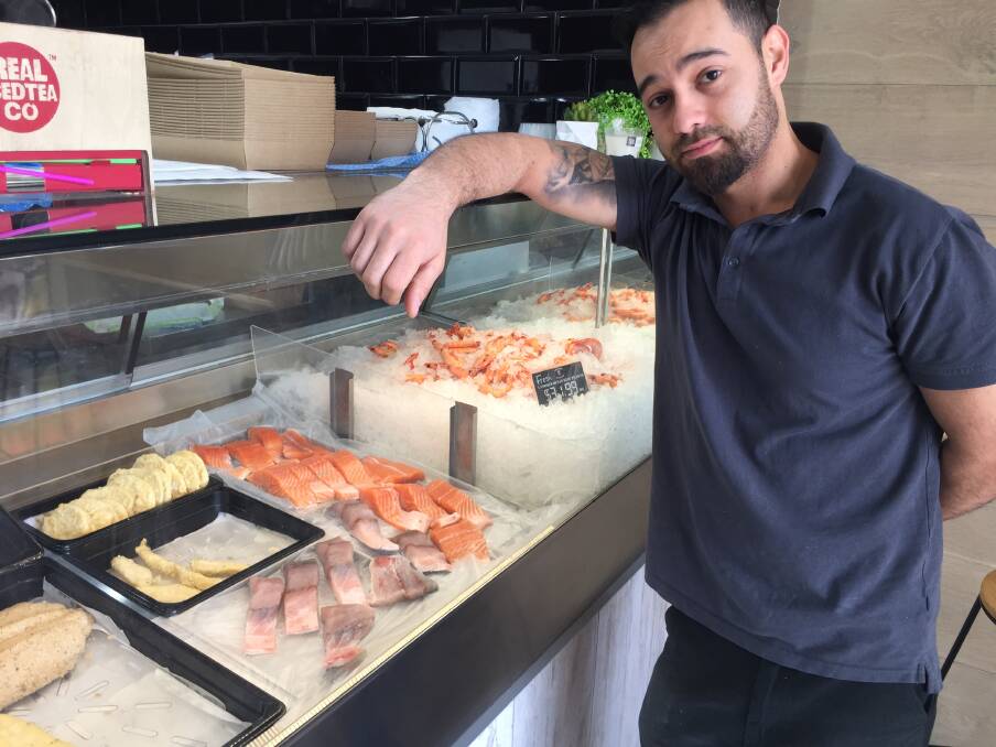 You work hard: Oh Crab Fresh Seafoods' owner Raf Mikhail says the break-in at his business was ridiculous. 