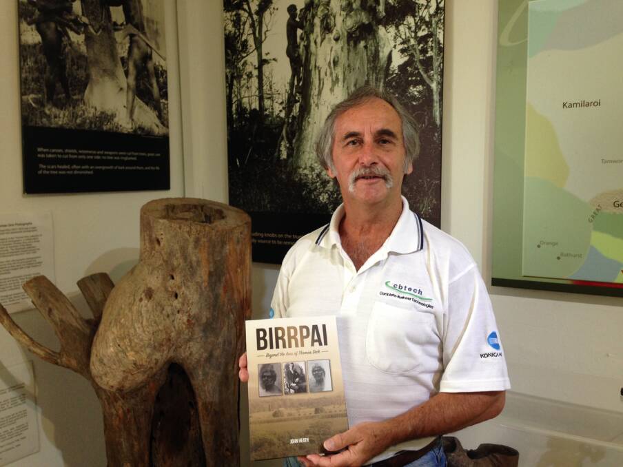 Book launch: John Heath with his new book – Birrpai - Beyond the lens of Thomas Dick. Photo: supplied