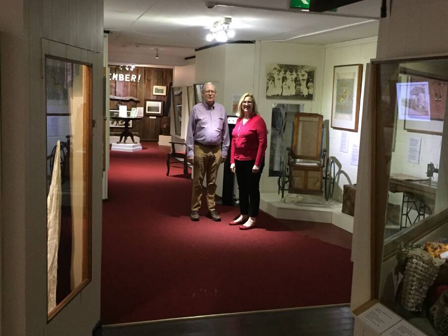 Outdated: Clive Smith and Debbie Sommers inside one of the museum's ageing rooms.
