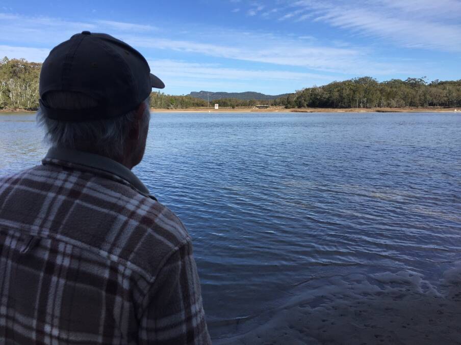 Not good: Lake Cathie's Gary Downes says he is considering leaving Lake Cathie after almost 25 years as a resident because of the health of the waterway.