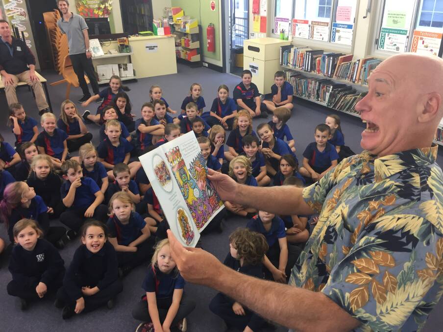 Engaging author: DC Green says his life goal is to encourage more children, particularly boys, reading more. Photo: Peter Daniels
