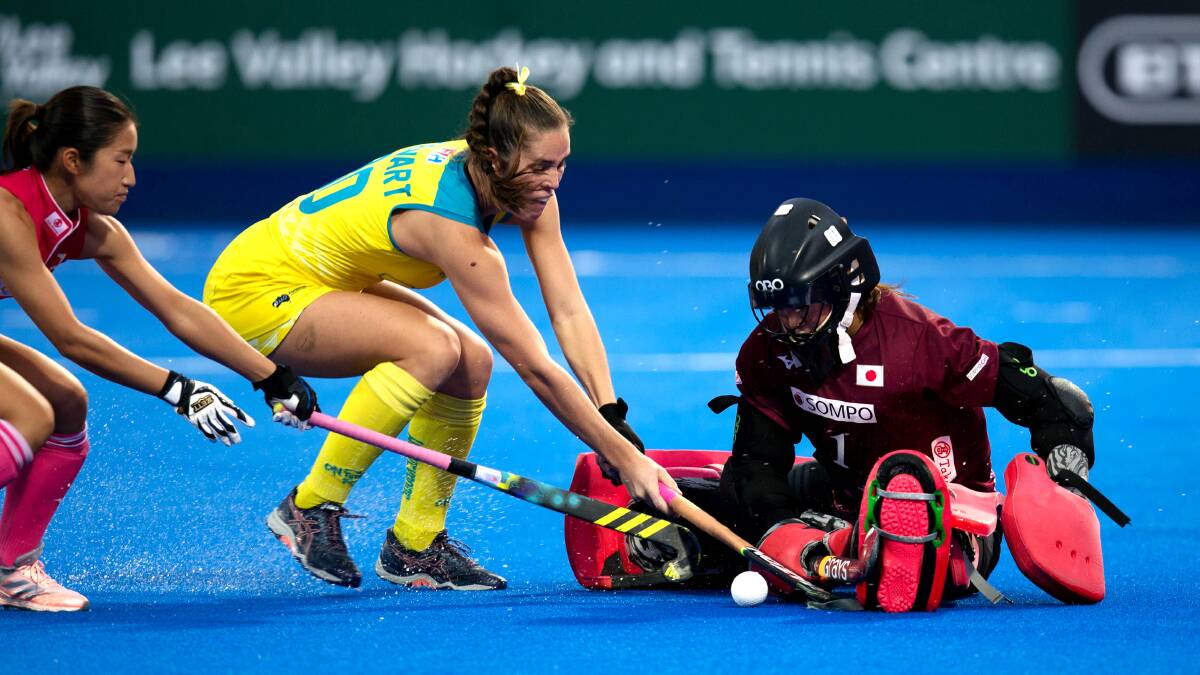 Gerringong's Grace Stewart is in the Hockeyroos' 16-person squad for Tokyo. Photo: World Sport Pics/Hockey Australia