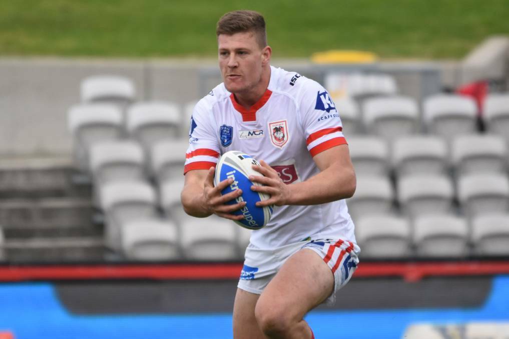 Rhys Kennedy takes a hit-up for the Illawarra Cutters. Photo: NSWRL