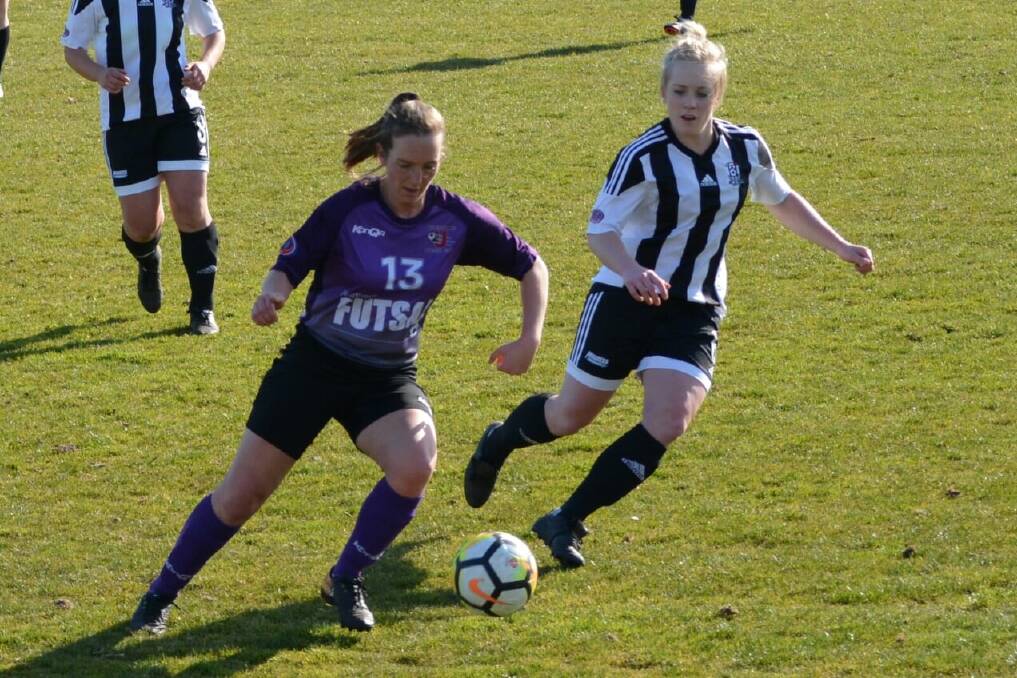 ON THE PITCH: Christie Cox-Haines in action for Ulverstone in the Women's Super League in 2018. Picture: Paula Reimer