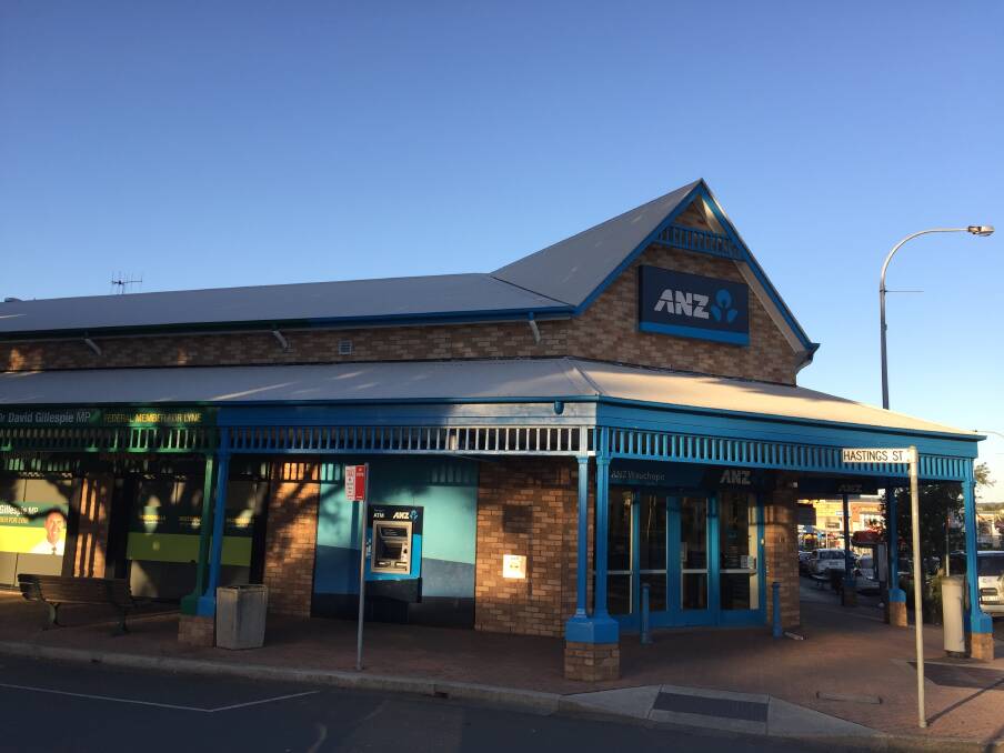 CLOSING: The Wauchope branch of the ANZ bank will close on September 12 but the ATM will remain.