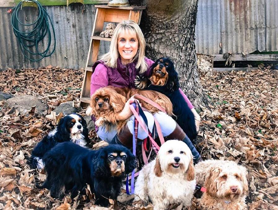 KEEP YOUR PETS SAFE THIS SUMMER: Debi Coleman with her dogs.