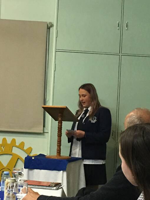 Students learn the power of words at Rotary public speaking comp