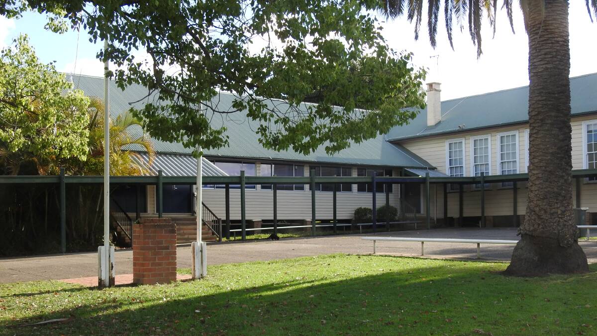 The historic buildings at Wauchope Public School.