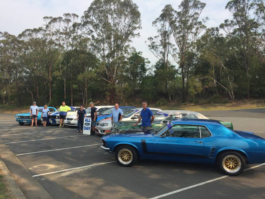 READY AND WILLING: Members of the Mid North Coast Ford Owners Club get ready for Sunday's big fundraiser for the Westpac Rescue Helicopter Service.