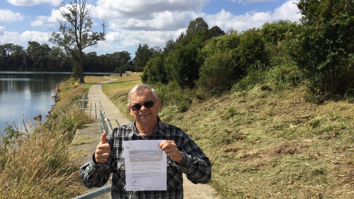 TIRELESS: Dedicated campaigner Greg Elliott has won a small victory in his battle to get the riverbank at Rocks Ferry Reserve fixed.
