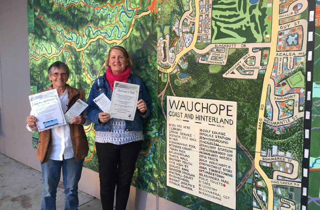 BIG CELEBRATIONS: Daphne Salt and Jeannette Rainbow from Wauchope District Historical Society invite everyone to journey through the Hastings like John Oxley.