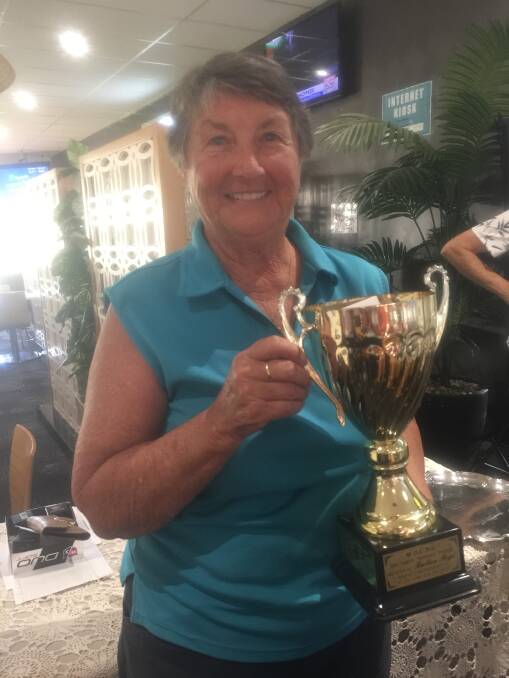 Marlene Brown won the Barbara Boys seniors cup for the best senior vet (70+) over the field.