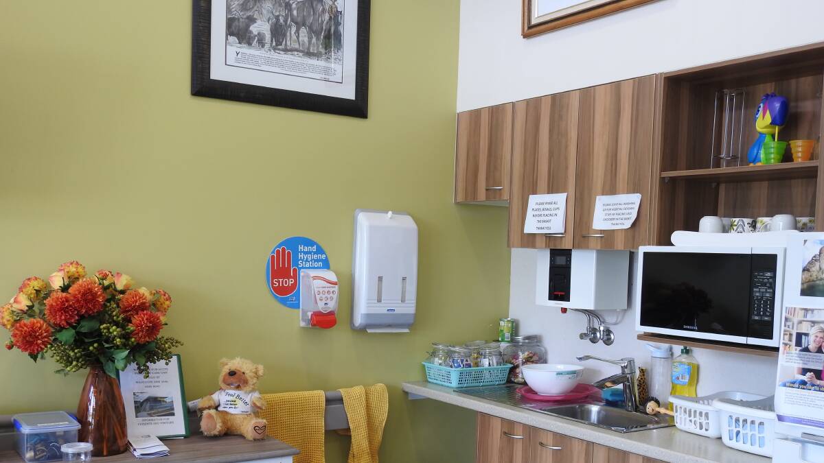 The kitchen for visitors and patients at the palliative care unit at Wauchope Hospital.  Photo: Letitia Fitzpatrick.