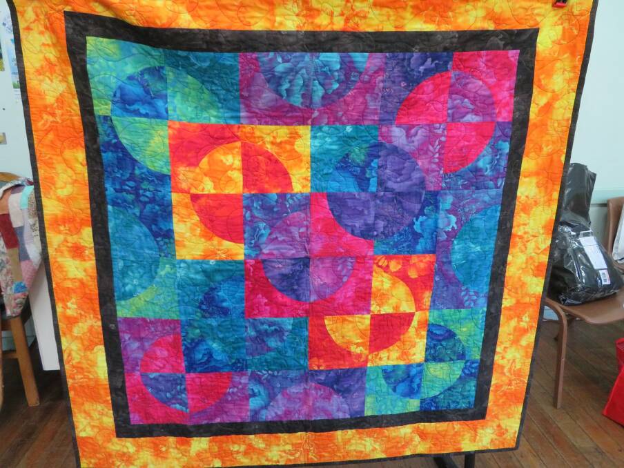 REPLACEMENT: A quilter from Canberra, Jayne Denise, whose husband comes from Wauchope, sent this replacement quilt after the theft.