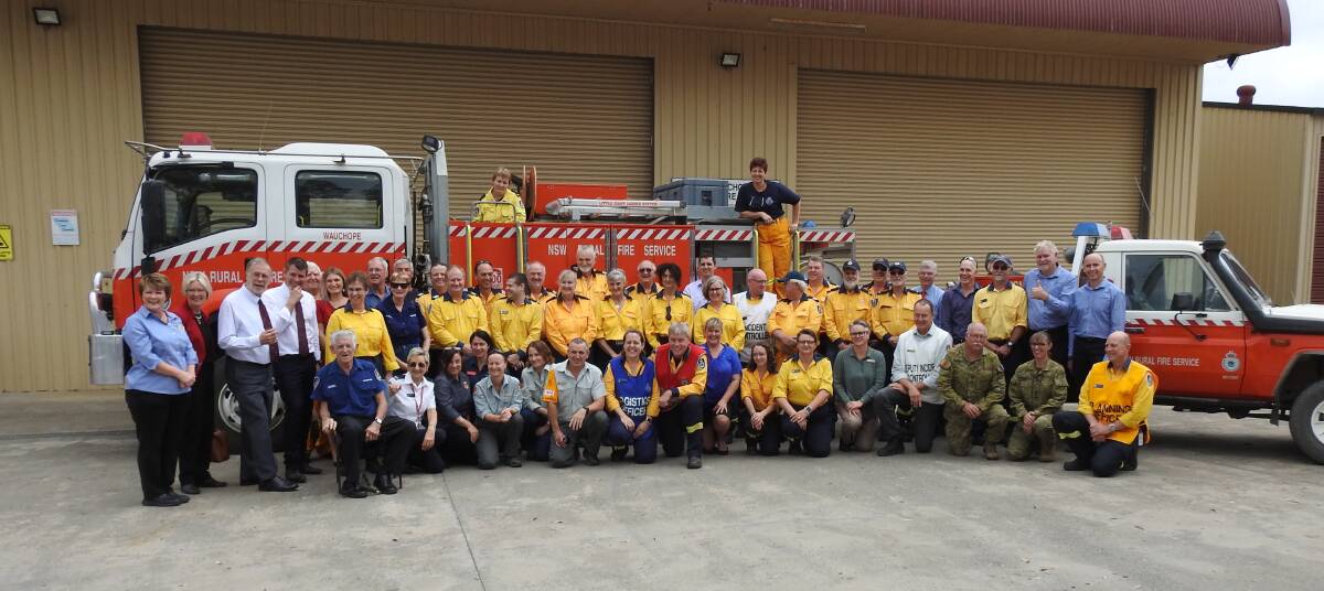 BIG DAY: The NAB and the Hastings Co-op present $20,000 to rural fire brigades from all over the Hastings. Photo: Letitia Fitzpatrick.