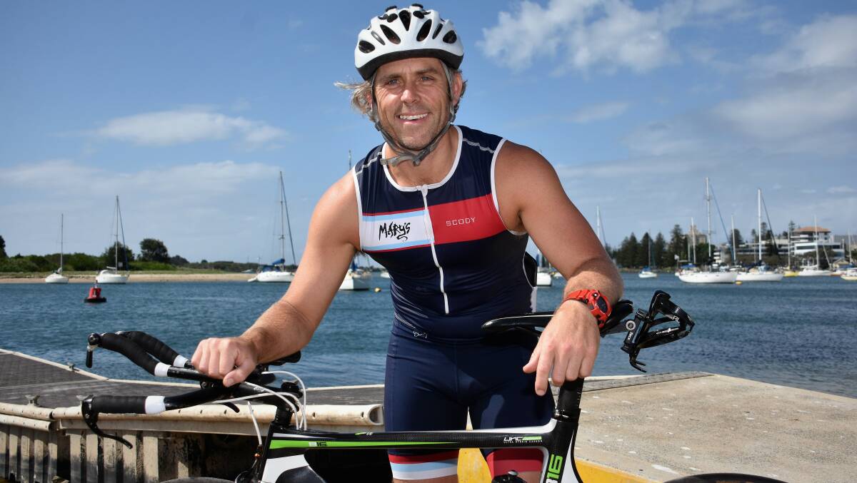 Final challenge: Joshua Smyth will take on the Ironman Australia challenge in Port Macquarie on May 6. Photo: Paul Jobber