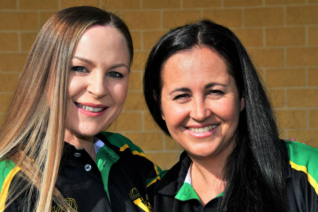 Time off: Brooke-Lynn Berndt and Emma Farthing are looking forward to Hastings Valley Vikings' ladies day this Saturday. Photo: Paul Jobber