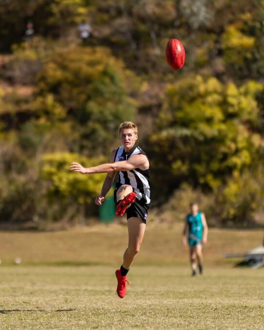 Leaving a legacy: James Moir in action for the Port Macquarie Magpies. Photo: supplied/Dean Kirby