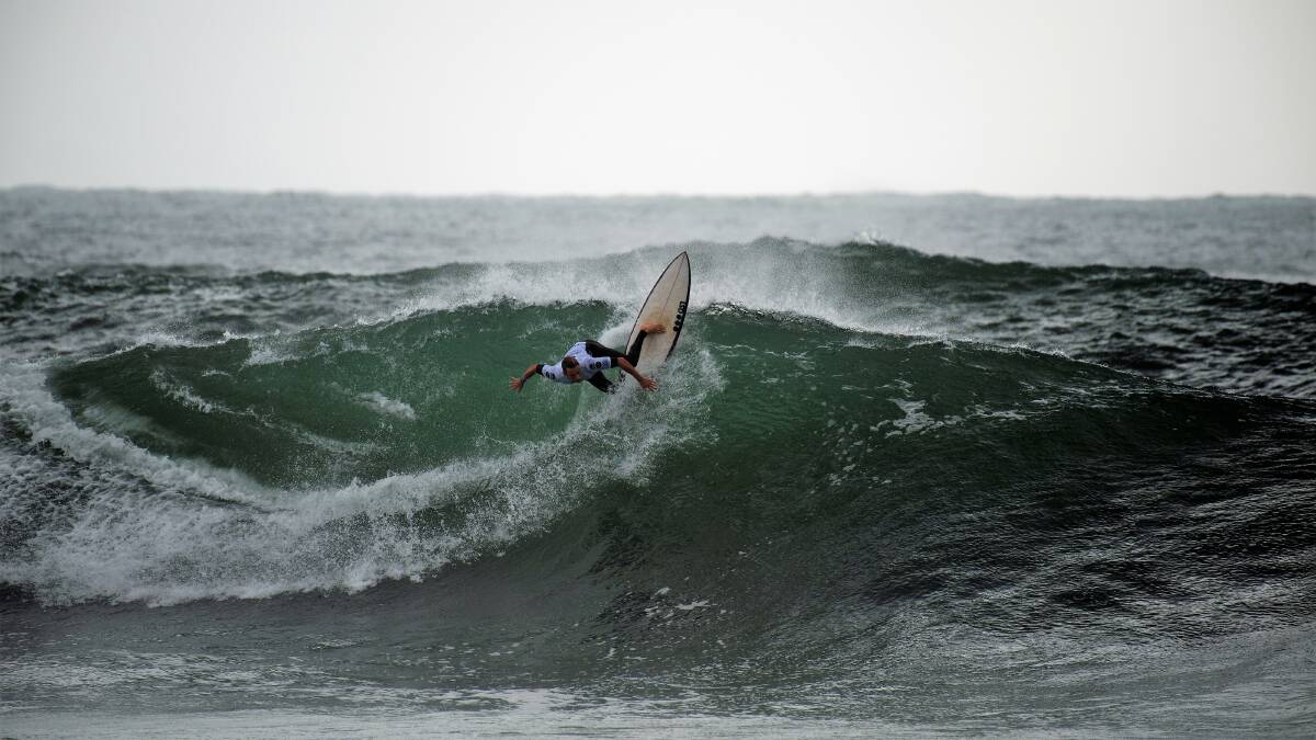 Off again: Matt Banting in action at the Great Lakes Pro. Photo: Ethan Smith