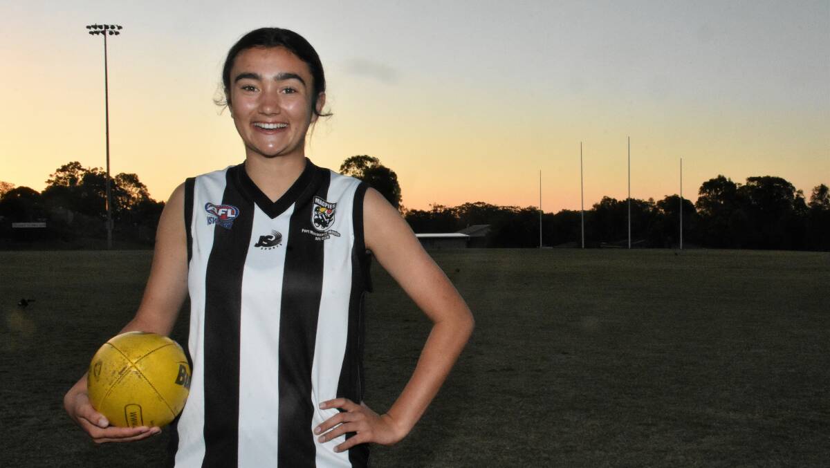 Loves her footy: Sahara Elfar will have an important role to play in Saturday's AFL North Coast women's grand final.