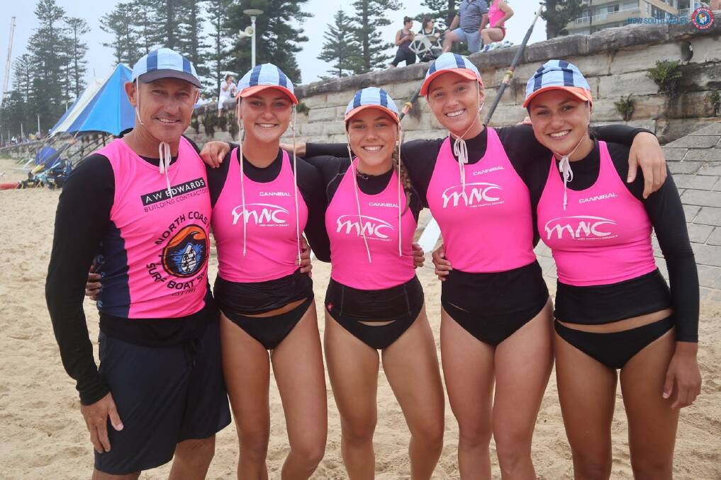 Steve Monaghan, Lucy Monaghan, Jess Willis, Emma Eggins and Grace Monaghan. Photo: supplied