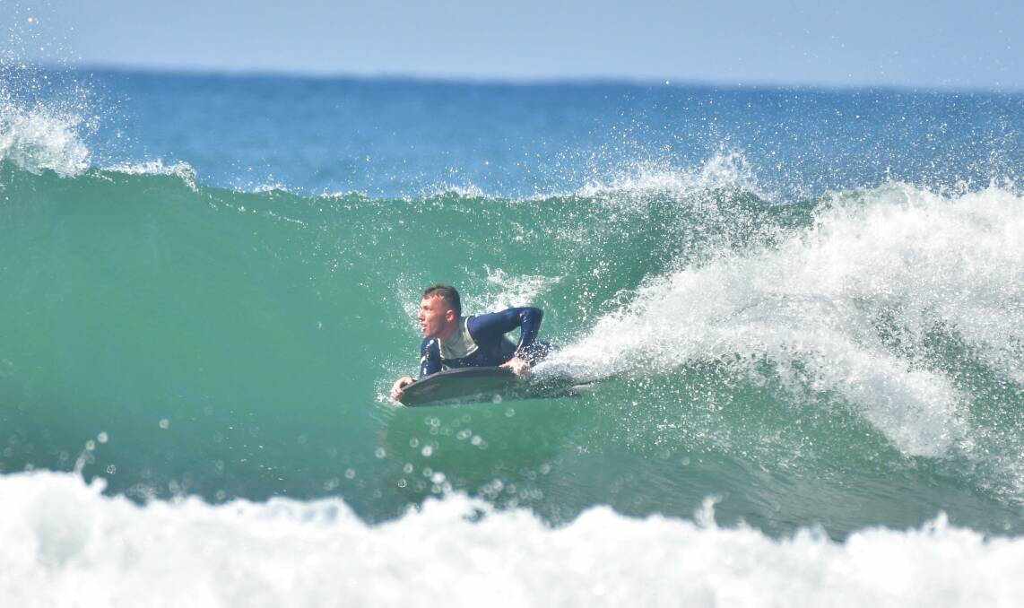One to watch: Brodey Brockmann assesses conditions at Lighthouse Beach ahead of this weekend's event. Photo: Paul Jobber