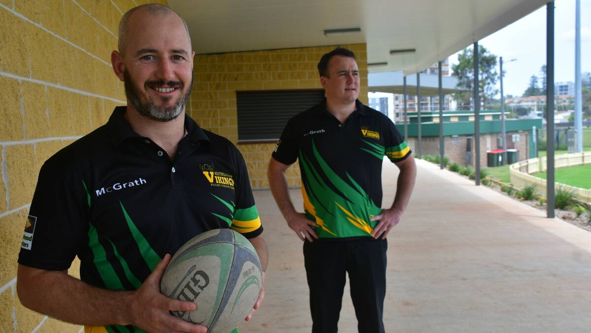Old heads: Adam and Hamish Mccormack will coach Hastings Valley in the club's 25th playing season.