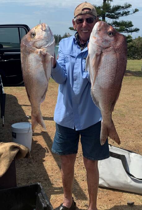 This week's photo is of Jim Fischer at a Port Macquarie Blue Water Fishing Club weigh in with a great catch of snapper. Picture: supplied