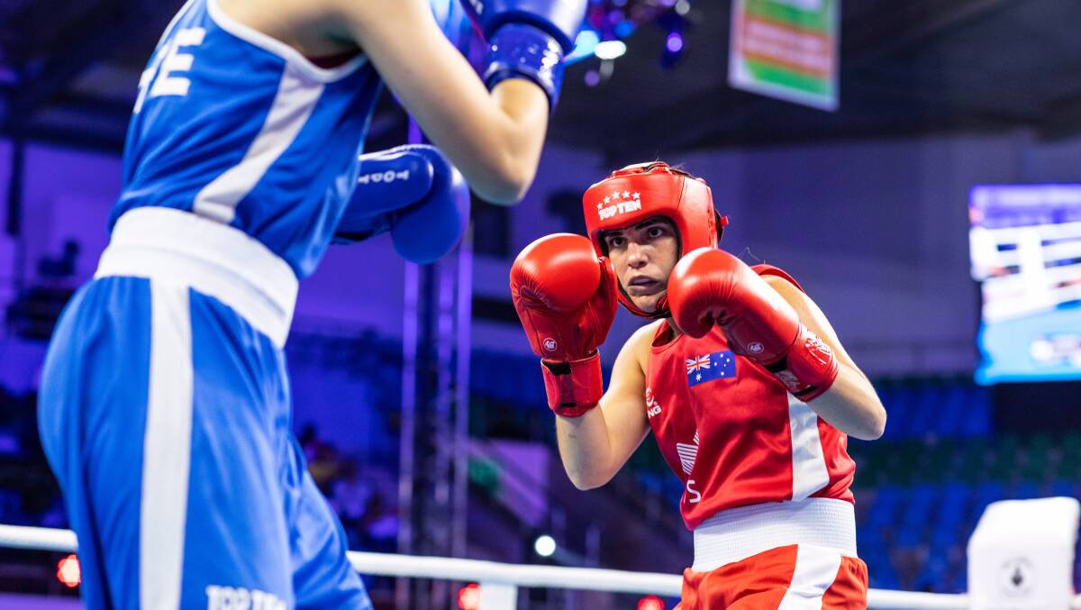 Focused: Jess Messina will return to the boxing ring next week in Bulgaria. Photo: supplied