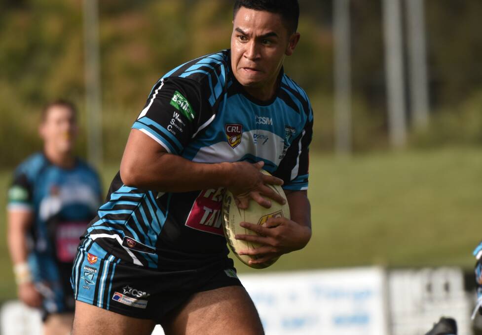Another one: Brandon Phelan joined Port Macquarie Sharks' growing casualty ward in their 16-4 defeat to Forster-Tuncurry on Saturday.
