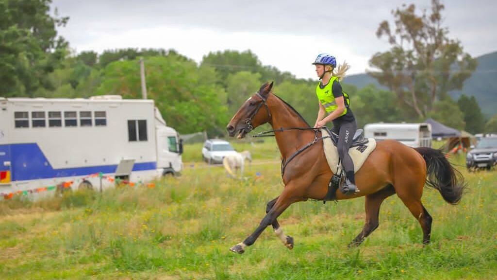 Great effort: Port Macquarie's Elizabeth Moir won her first endurance horse riding state title last month. Photo: supplied