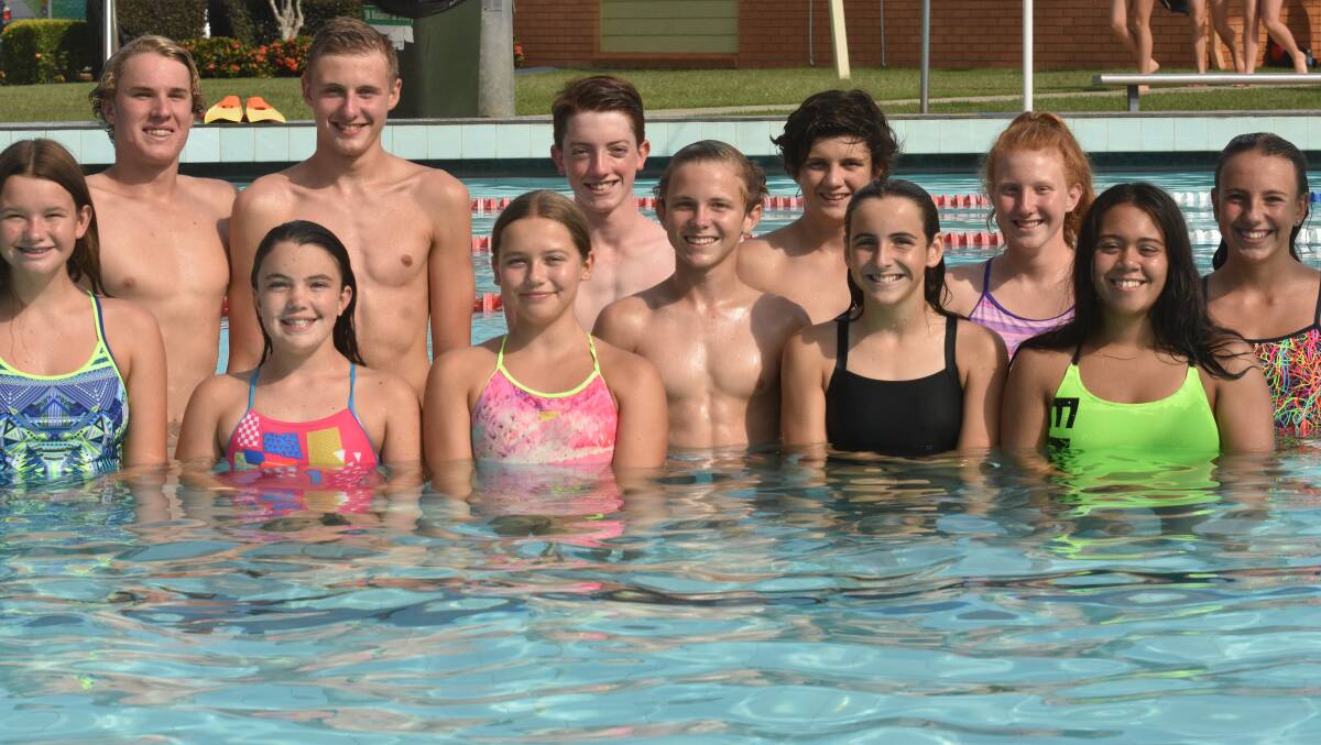 On their way: Port Macquarie Swimming Club has high hopes of successful results at Armidale this weekend.