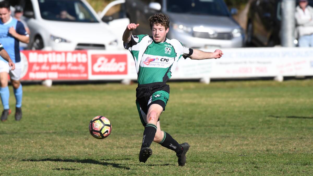 Key man: Port United captain Kaleb Langbein will have an important role to play in their grand final qualifier with Macleay Valley on Saturday. Photo: Matt Attard