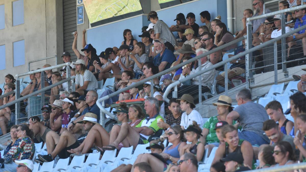 Good numbers: Crowds try to escape the heat during the 2019 NSW Junior State Cup.