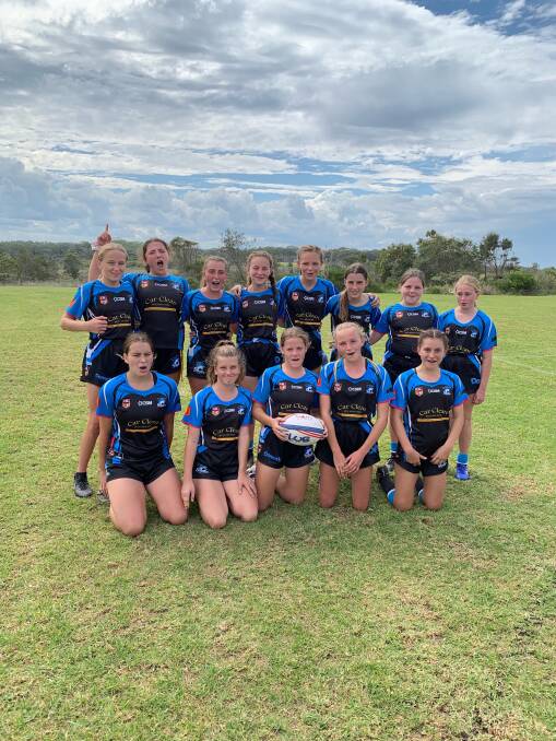 Winners: Port Macquarie Sharks under-14 girls took out the Group 3 rugby league girls league tag gala day on Sunday. Photo: supplied