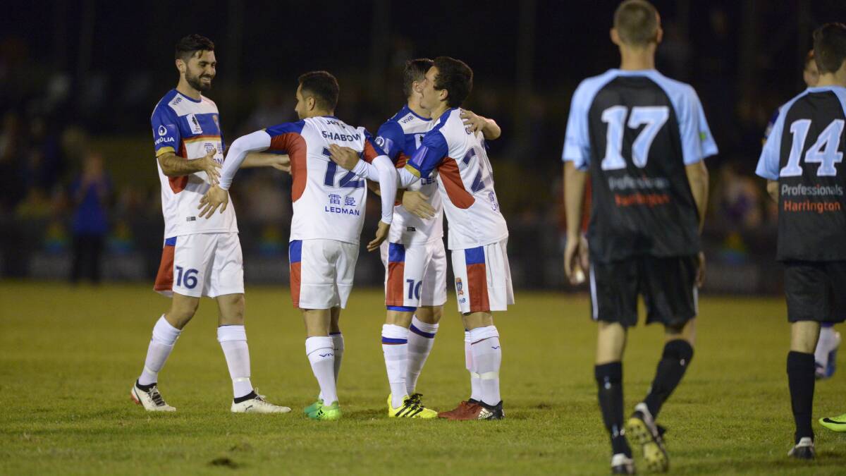 Huge success: Newcastle Jets visit to Port Macquarie a fortnight ago showed the support for high-level football in the region. Photo: Matt Attard