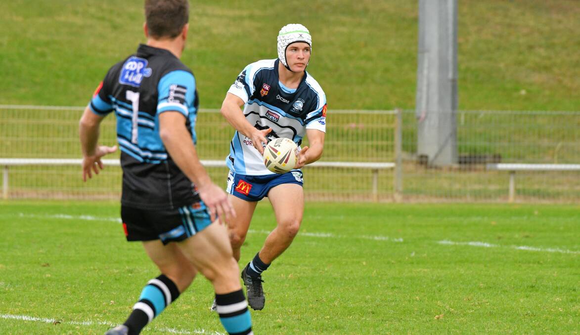 Developing: Port City Breakers five-eighth Ezra Gibson has attracted interest from National Rugby League clubs. Photo: Ivan Sajko