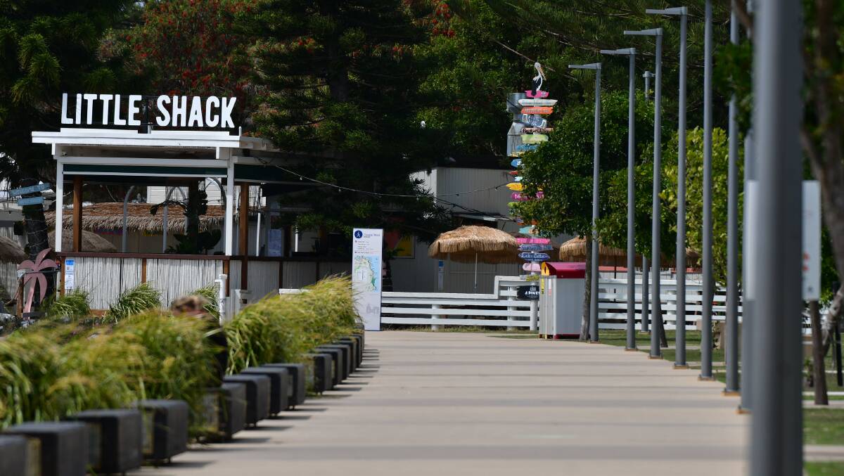 Locked down: Port Macquarie entered day one of a seven-day lockdown on September 29.