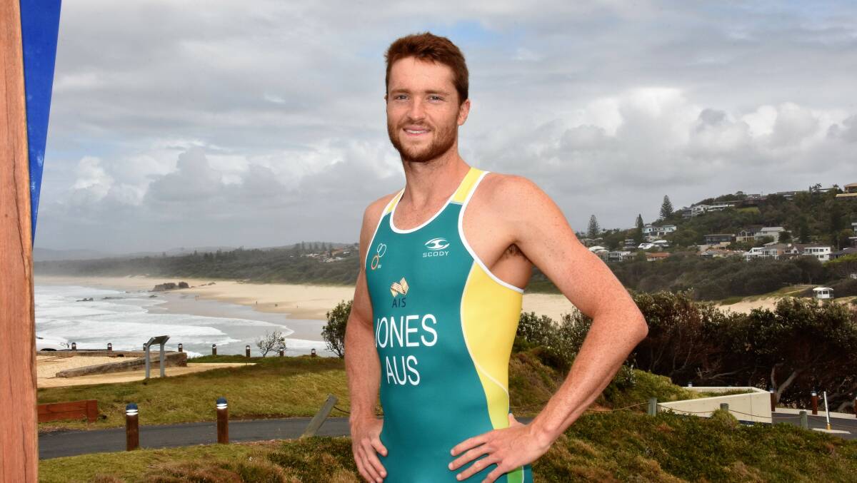 All smiles: Harry Jones is aiming for success at the triathlon Asian Cup Championships in Hong Kong.