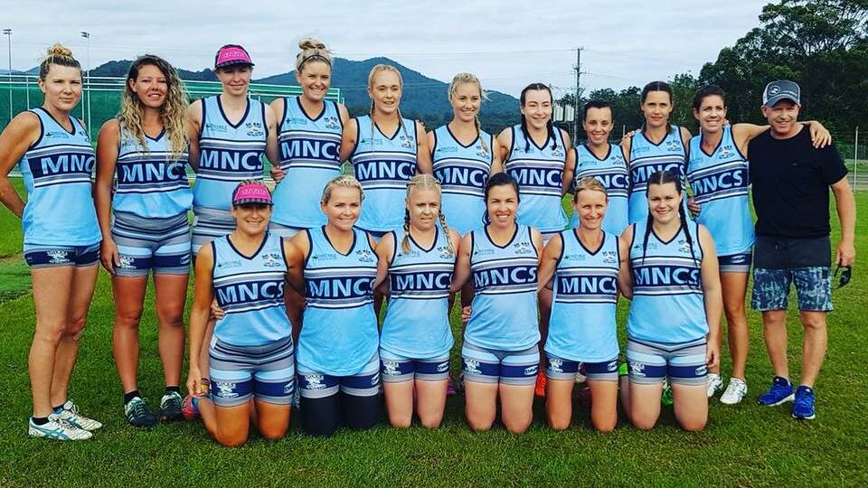Good effort: Mid North Coast Sharks women's 27s made the quarter-finals at Coffs Harbour at the weekend. Photo: supplied