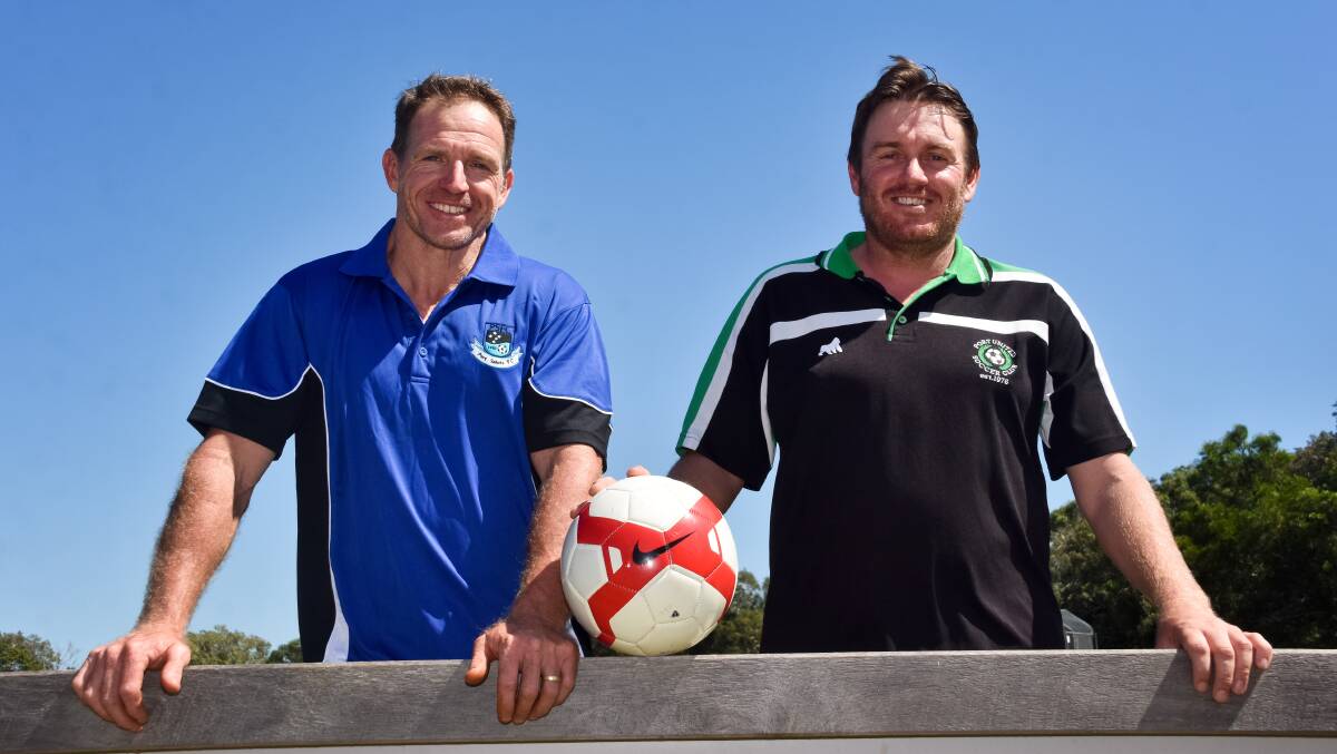Happy with it: Port Saints and Port United coaches John Goodman and Nathan Wade agree with the change to the Premier League from 2019. Photo: Rodney Cooper