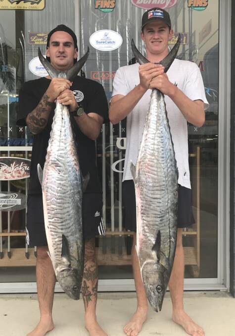Our Berkley pic of the week is of Brodie Thorn and Jarrod Latimore, with a couple of terrific mid north coast spanish mackeral.