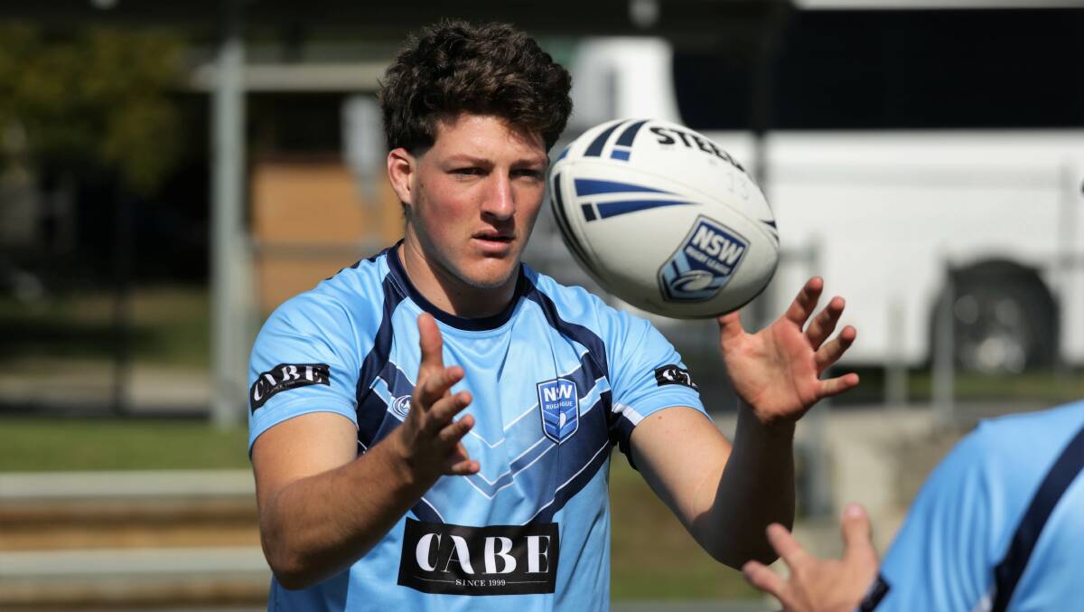 Back in blue: Former Wauchope Blues junior David Hollis has been selected for NSW in the under-18 State of Origin next Wednesday. Photo: supplied