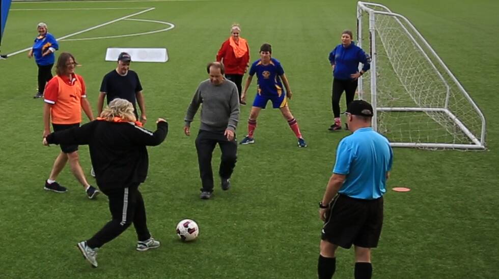 Leading the way: A new Walking Football program will be launched in Port Macquarie on November 12 at 10am. Photo: supplied